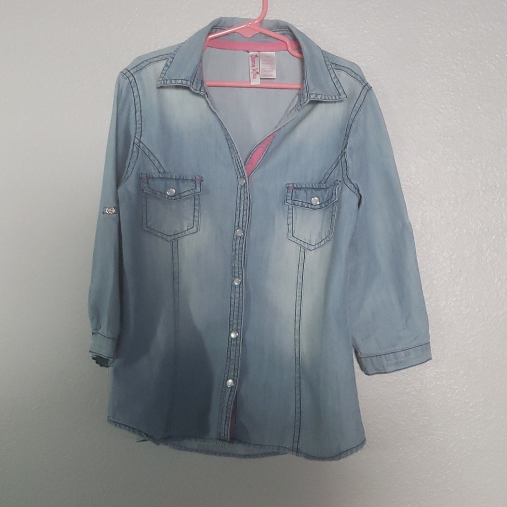 🔴 2 for $10. Japna Kids Jean Button Shirt